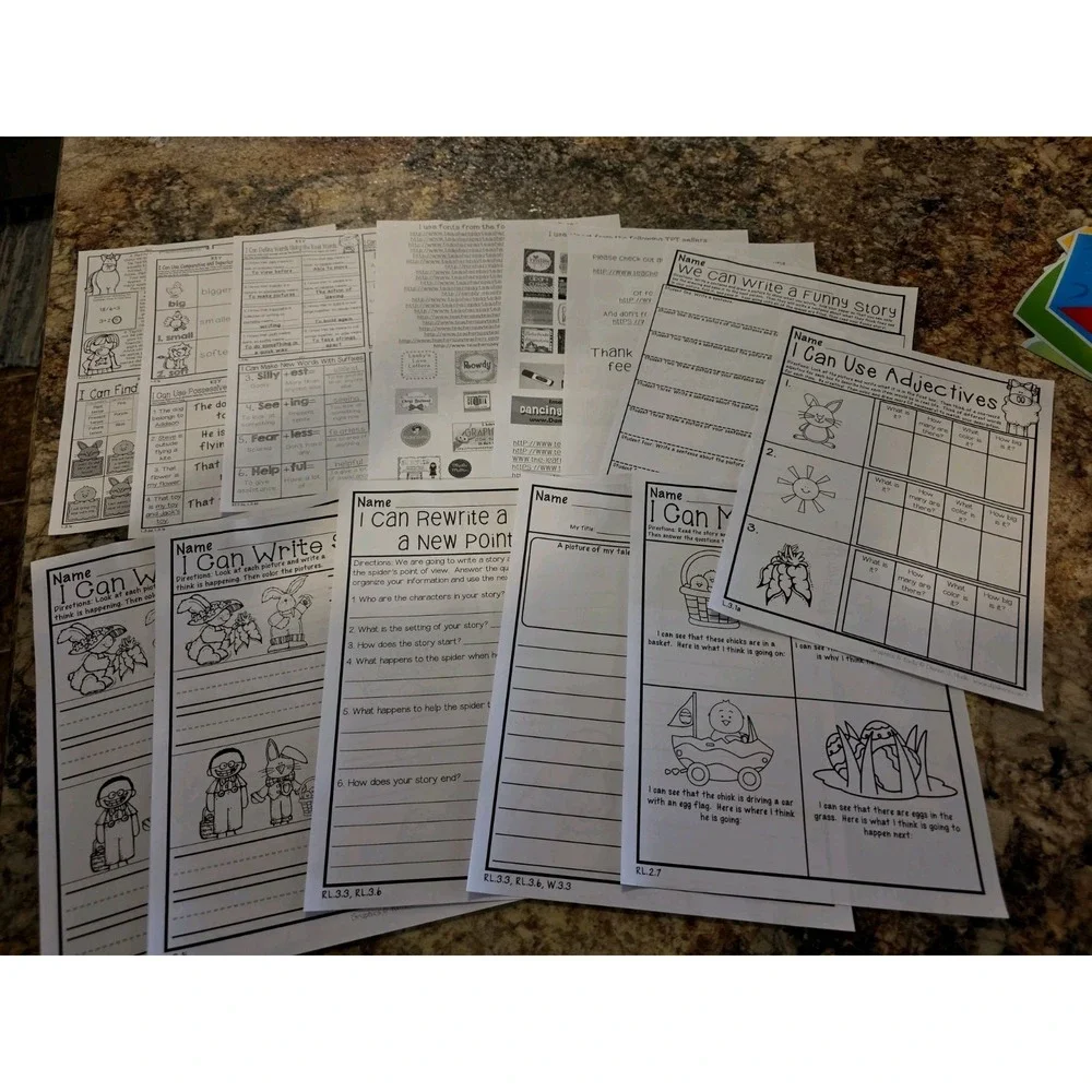 Third Grade Math Literacy Work Sheets. Printables. Homeschool. Parent. Classroom